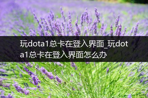 玩dota1总卡在登入界面_玩dota1总卡在登入界面怎么办