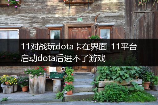 11对战玩dota卡在界面-11平台启动dota后进不了游戏