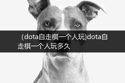 （dota自走棋一个人玩)dota自走棋一个人玩多久