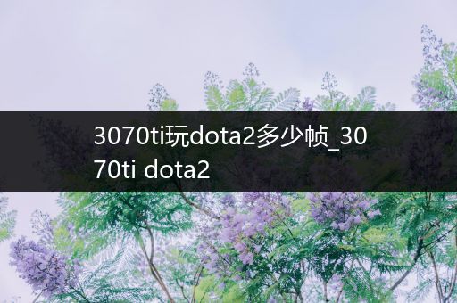 3070ti玩dota2多少帧_3070ti dota2