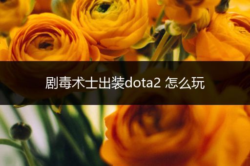 剧毒术士出装dota2 怎么玩
