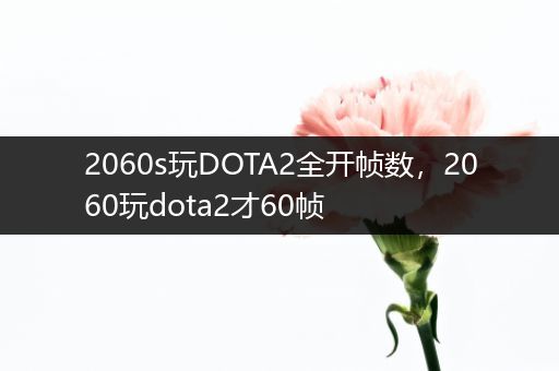 2060s玩DOTA2全开帧数，2060玩dota2才60帧