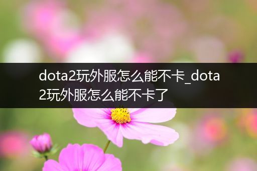 dota2玩外服怎么能不卡_dota2玩外服怎么能不卡了