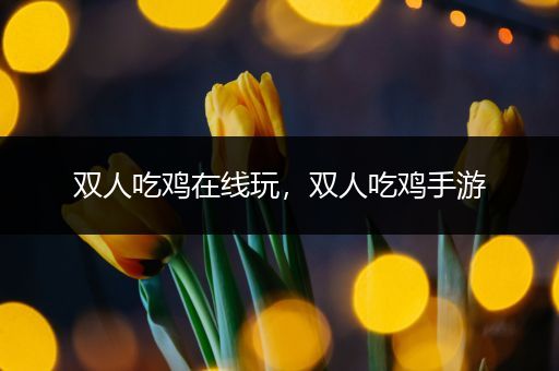 双人吃鸡在线玩，双人吃鸡手游