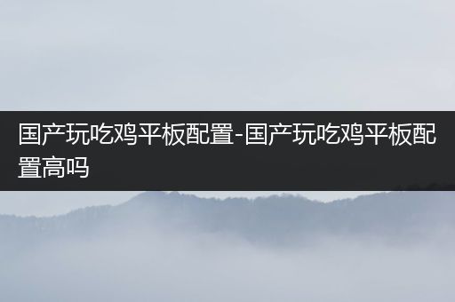 国产玩吃鸡平板配置-国产玩吃鸡平板配置高吗
