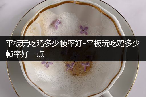 平板玩吃鸡多少帧率好-平板玩吃鸡多少帧率好一点