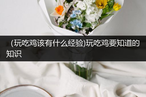 （玩吃鸡该有什么经验)玩吃鸡要知道的知识