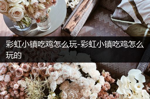 彩虹小镇吃鸡怎么玩-彩虹小镇吃鸡怎么玩的