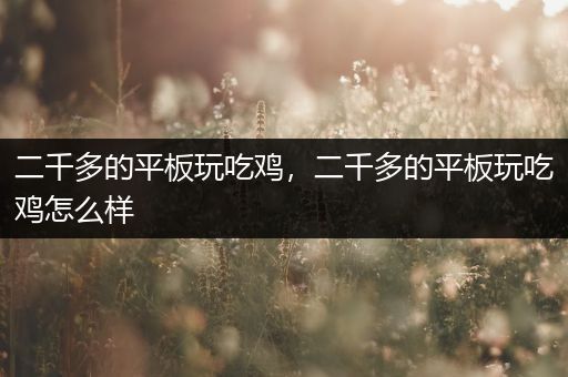 二千多的平板玩吃鸡，二千多的平板玩吃鸡怎么样