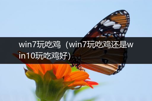 win7玩吃鸡（win7玩吃鸡还是win10玩吃鸡好）