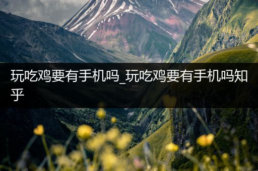 玩吃鸡要有手机吗_玩吃鸡要有手机吗知乎