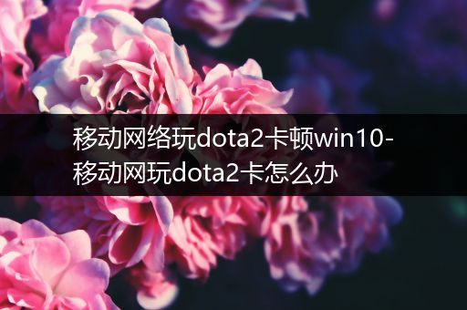 移动网络玩dota2卡顿win10-移动网玩dota2卡怎么办