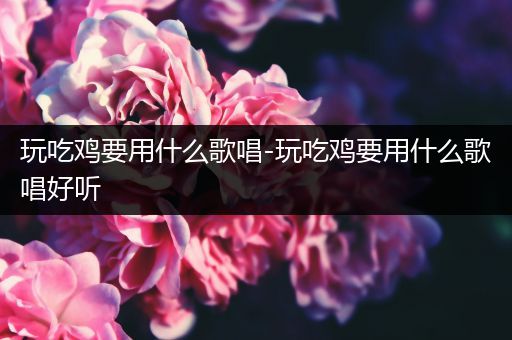 玩吃鸡要用什么歌唱-玩吃鸡要用什么歌唱好听
