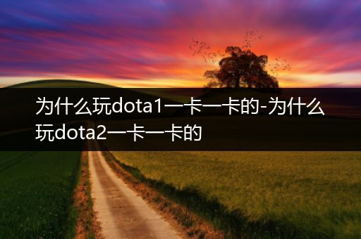 为什么玩dota1一卡一卡的-为什么玩dota2一卡一卡的