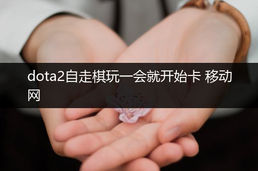 dota2自走棋玩一会就开始卡 移动网