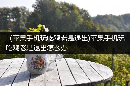 （苹果手机玩吃鸡老是退出)苹果手机玩吃鸡老是退出怎么办