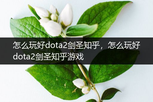 怎么玩好dota2剑圣知乎，怎么玩好dota2剑圣知乎游戏