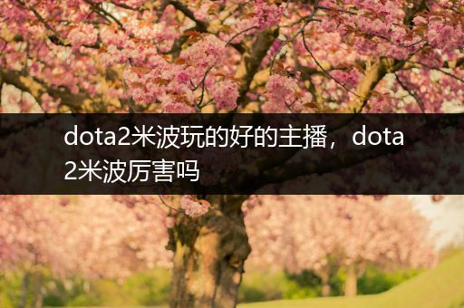 dota2米波玩的好的主播，dota2米波厉害吗