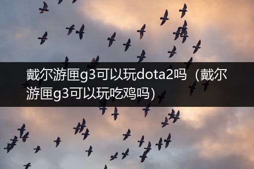 戴尔游匣g3可以玩dota2吗（戴尔游匣g3可以玩吃鸡吗）