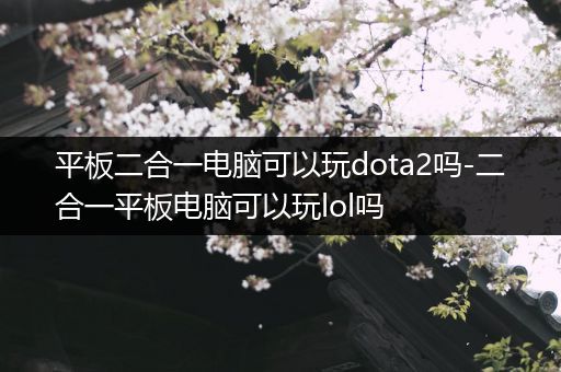 平板二合一电脑可以玩dota2吗-二合一平板电脑可以玩lol吗