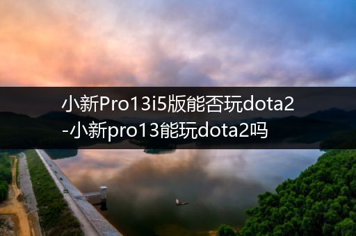 小新Pro13i5版能否玩dota2-小新pro13能玩dota2吗