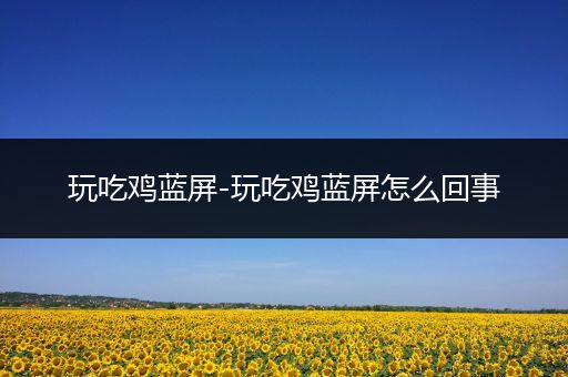 玩吃鸡蓝屏-玩吃鸡蓝屏怎么回事