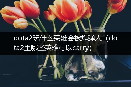 dota2玩什么英雄会被炸弹人（dota2里哪些英雄可以carry）