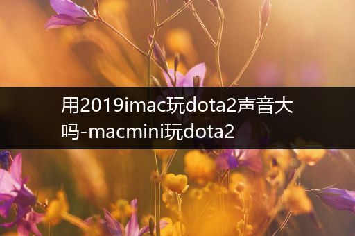 用2019imac玩dota2声音大吗-macmini玩dota2