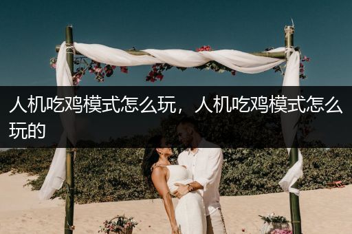 人机吃鸡模式怎么玩，人机吃鸡模式怎么玩的