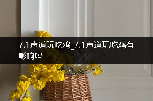 7.1声道玩吃鸡_7.1声道玩吃鸡有影响吗