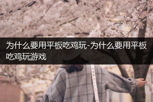 为什么要用平板吃鸡玩-为什么要用平板吃鸡玩游戏