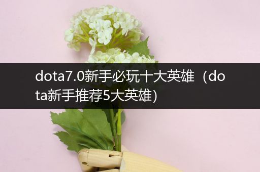 dota7.0新手必玩十大英雄（dota新手推荐5大英雄）