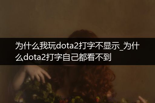 为什么我玩dota2打字不显示_为什么dota2打字自己都看不到