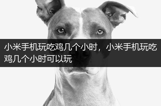 小米手机玩吃鸡几个小时，小米手机玩吃鸡几个小时可以玩