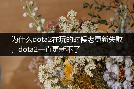 为什么dota2在玩的时候老更新失败，dota2一直更新不了