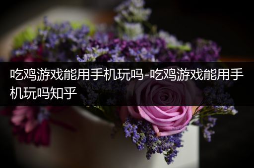 吃鸡游戏能用手机玩吗-吃鸡游戏能用手机玩吗知乎
