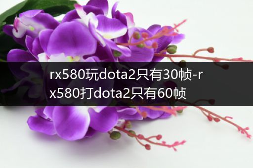 rx580玩dota2只有30帧-rx580打dota2只有60帧