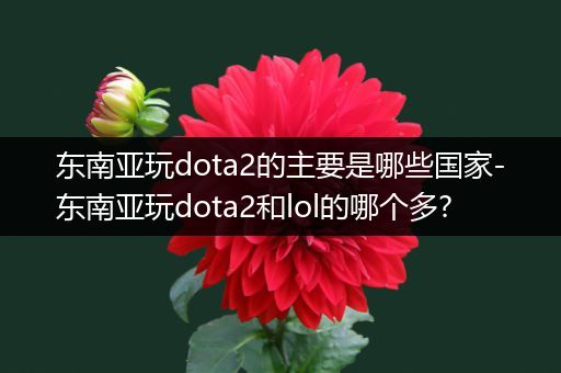 东南亚玩dota2的主要是哪些国家-东南亚玩dota2和lol的哪个多?