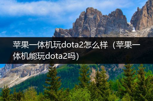 苹果一体机玩dota2怎么样（苹果一体机能玩dota2吗）