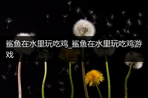 鲨鱼在水里玩吃鸡_鲨鱼在水里玩吃鸡游戏