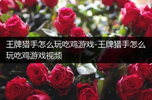 王牌猎手怎么玩吃鸡游戏-王牌猎手怎么玩吃鸡游戏视频