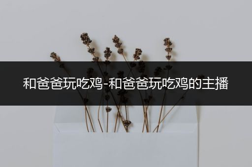 和爸爸玩吃鸡-和爸爸玩吃鸡的主播
