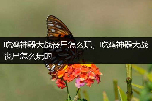 吃鸡神器大战丧尸怎么玩，吃鸡神器大战丧尸怎么玩的