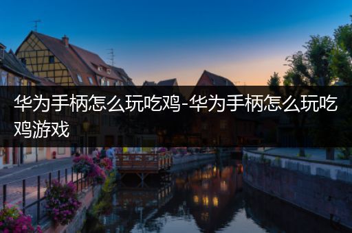 华为手柄怎么玩吃鸡-华为手柄怎么玩吃鸡游戏