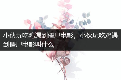 小伙玩吃鸡遇到僵尸电影，小伙玩吃鸡遇到僵尸电影叫什么