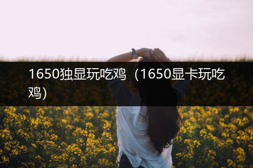 1650独显玩吃鸡（1650显卡玩吃鸡）