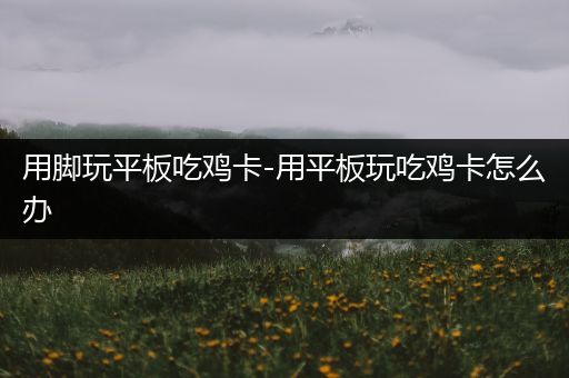 用脚玩平板吃鸡卡-用平板玩吃鸡卡怎么办