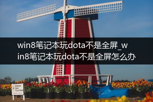 win8笔记本玩dota不是全屏_win8笔记本玩dota不是全屏怎么办