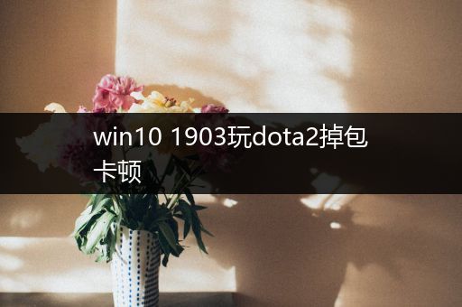 win10 1903玩dota2掉包卡顿