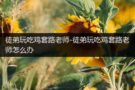 徒弟玩吃鸡套路老师-徒弟玩吃鸡套路老师怎么办